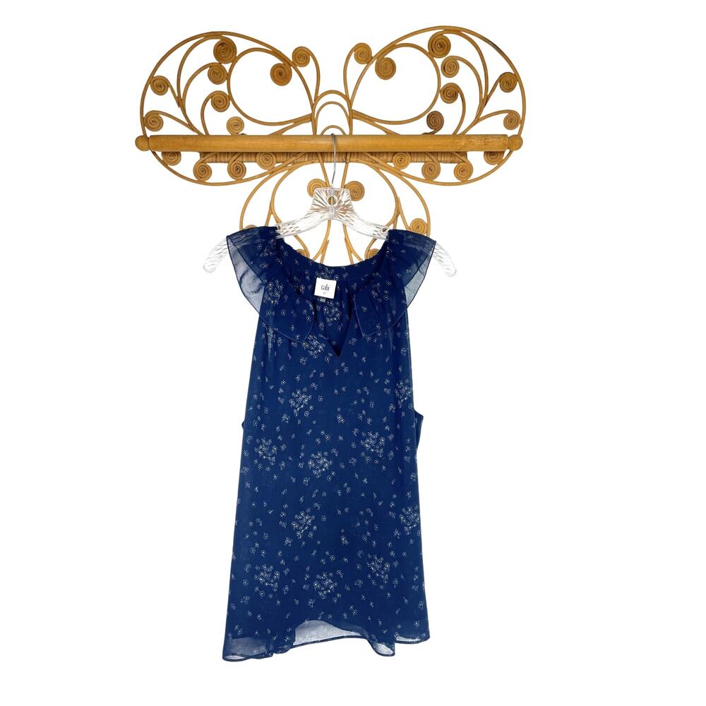 Cabi Ever top blue floral XL